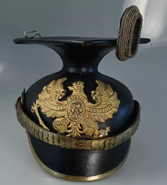 Prussian "FWR" 1,2 or 3rd Line Uhlan Officers Tschapka Visuel 1 principal
